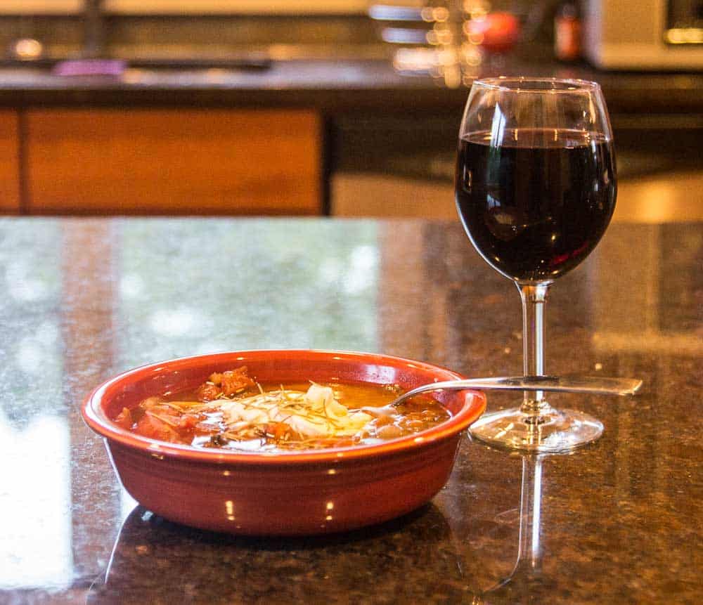 None of my pictures came out that great, but the soup was wonderful