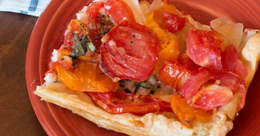 Mostly Homemade Heirloom Tomato Tart