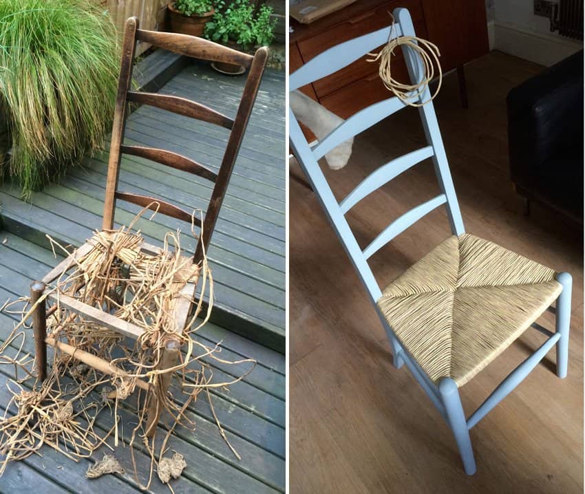 10 Best Home Improvement Tips for Empty Nesters 21 Before and After Ladderback Chair