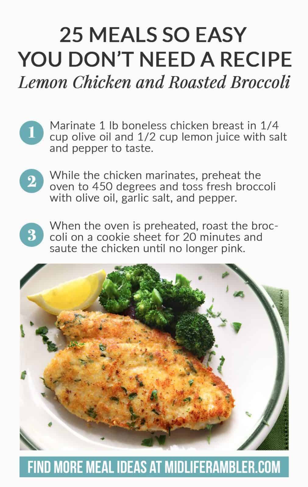 25 Meals So Easy You Don't Even Need a Recipe – Midlife Rambler