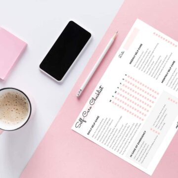 self-care checklist heading