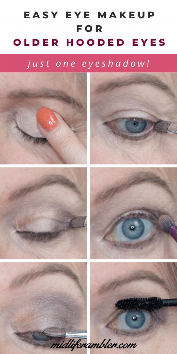 Easy One Eyeshadow Eye Makeup For Older Hooded Eyes – Midlife Rambler