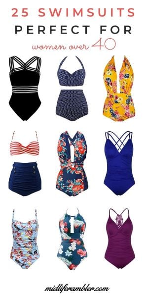 25+ Swimsuits for Women Over 40 You'll Love for Under $30 41 swimsuits for women over 40