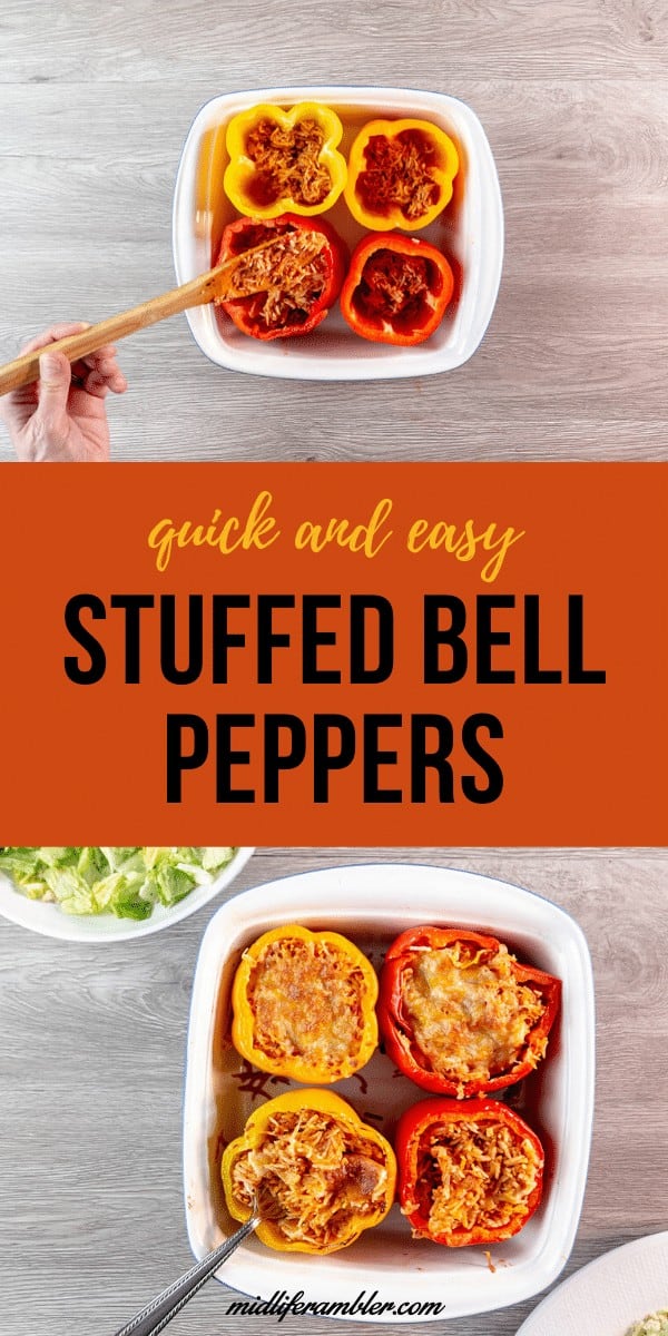 Easy Stuffed Peppers Bolognese With Trader Joe's "Just Sauce" Turkey