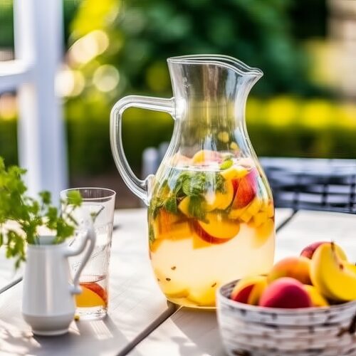 white peach sangria