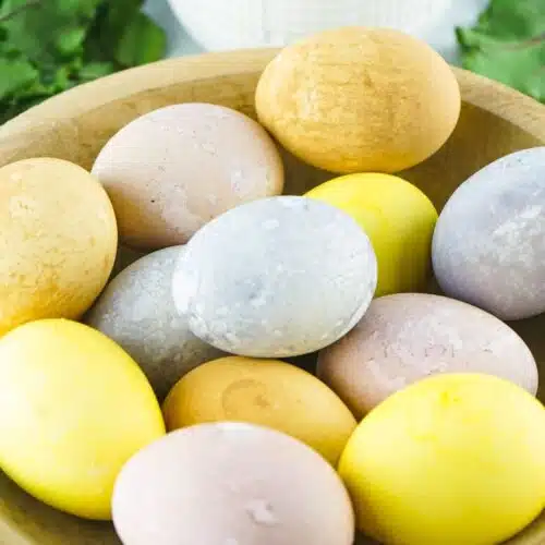 Naturally Dyed Easter Eggs