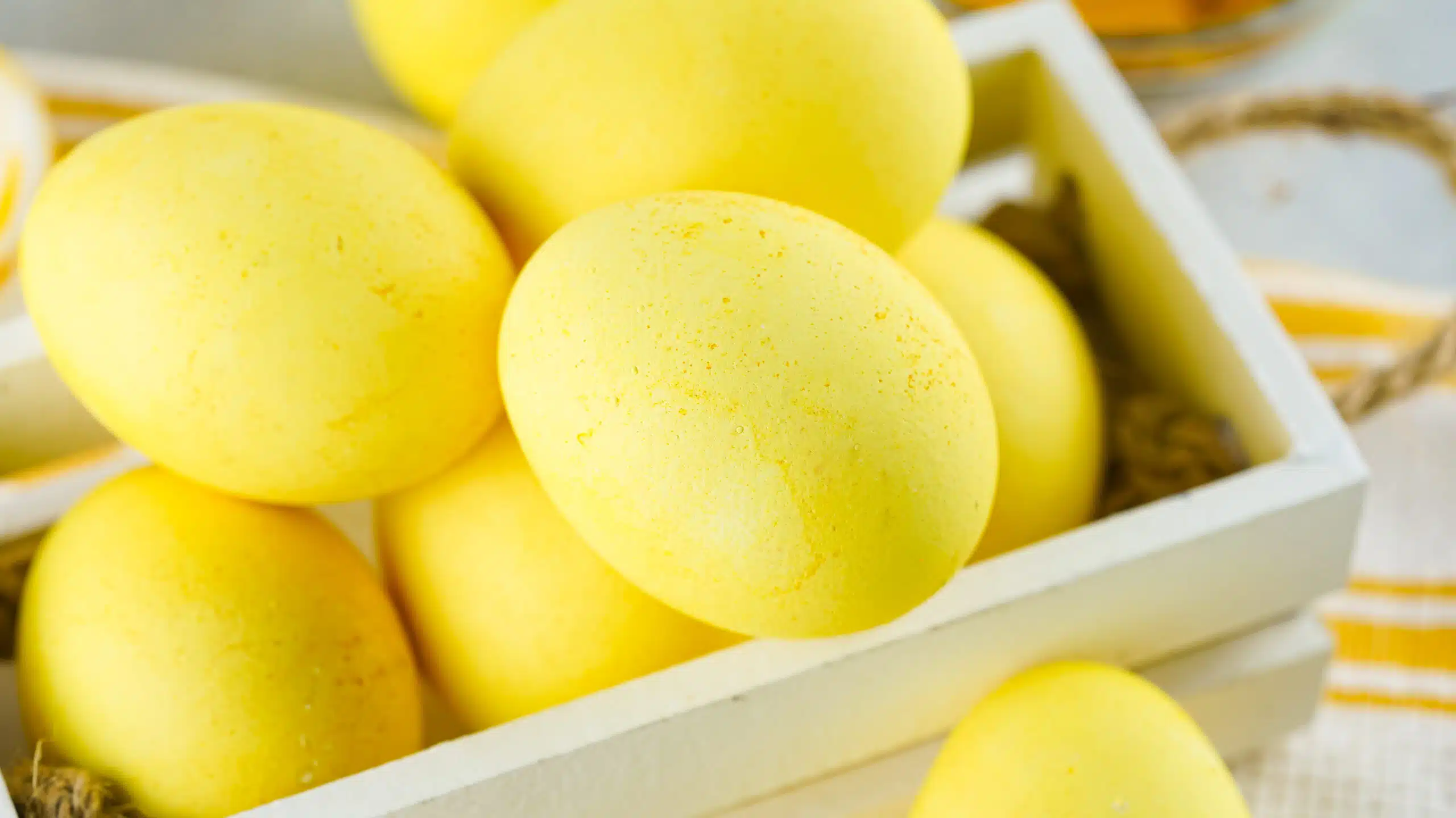 naturally dyed Easter eggs
